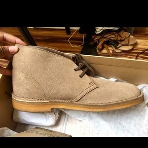 Desert Sand Clarks
